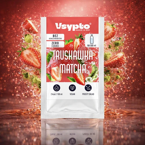 VSYPTO Braškė Matcha, 3 g
