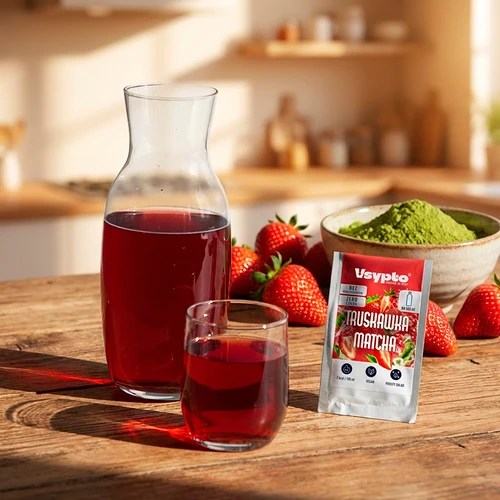 VSYPTO Braškė Matcha, 3 g - 8