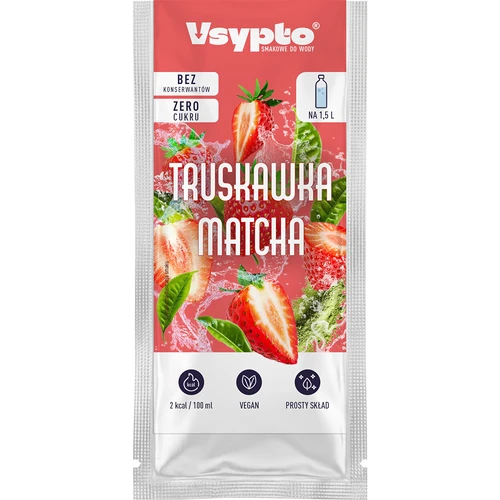 Vsypto, braškių ir Matcha skonio, 9 g - 2