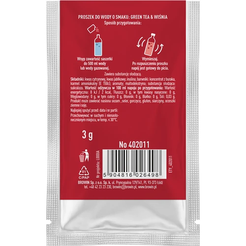 VSYPTO „Green Tea Vyšnia“, 3 g - 3
