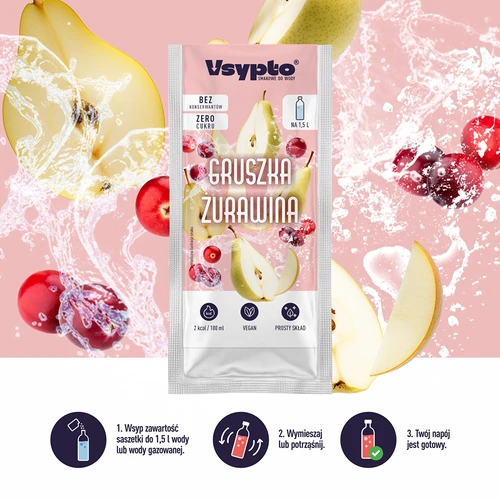 VSYPTO kriaušių ir spanguolių skonio, 9g - 5