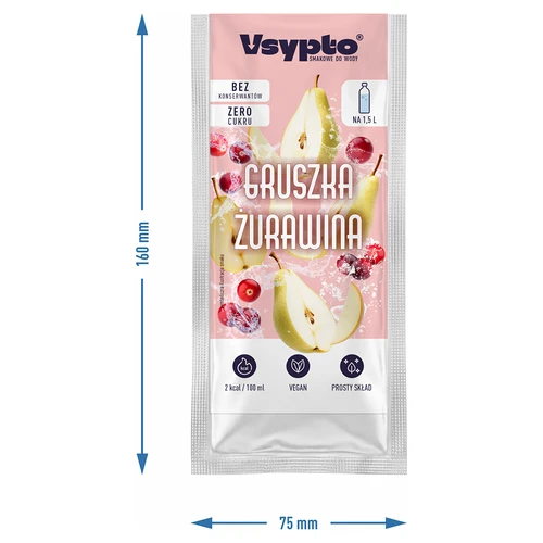 VSYPTO kriaušių ir spanguolių skonio, 9g - 4