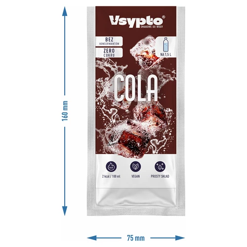 VSYPTO o smaku coli - proszek smakowy do wody, 9g - 4