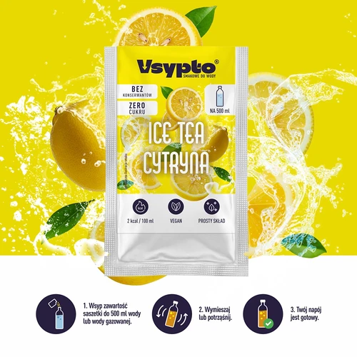 VSYPTO o smaku Ice Tea Cytryna, 3g - 5