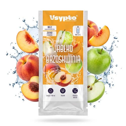Vsypto Obuolys–Persikas, 9 g
