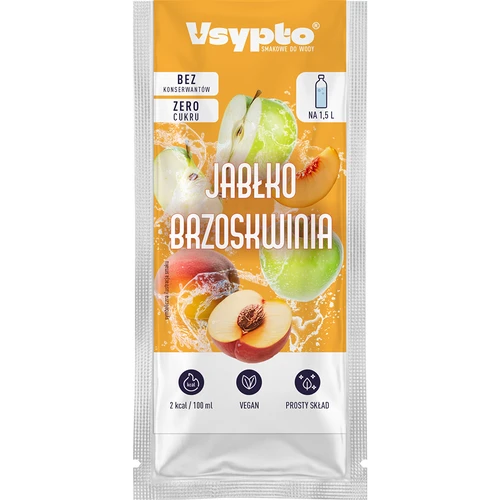 Vsypto Obuolys–persikas – rinkinys 15×9 g - 3