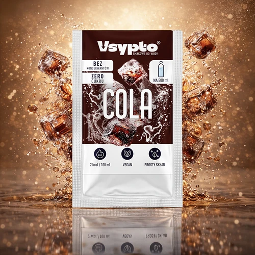 VSYPTO su kolos skoniu – skonio milteliai vandeniui, 3 g