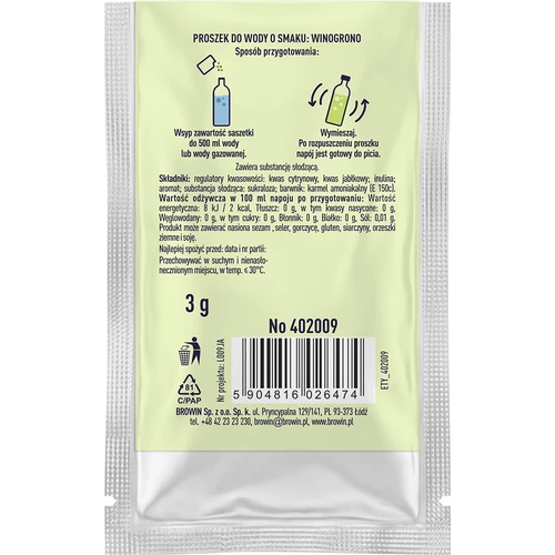 VSYPTO vynuogių skonio, 3 g - 3