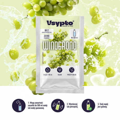 VSYPTO vynuogių skonio, 3 g - 5