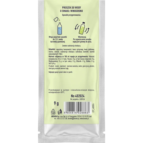 VSYPTO vynuogių skonio, 9 g - 3