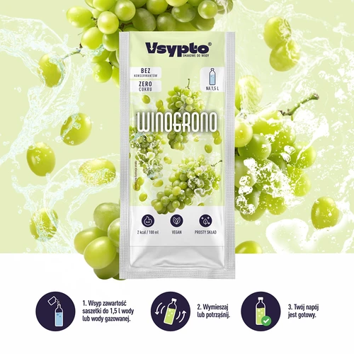 VSYPTO vynuogių skonio, 9 g - 5