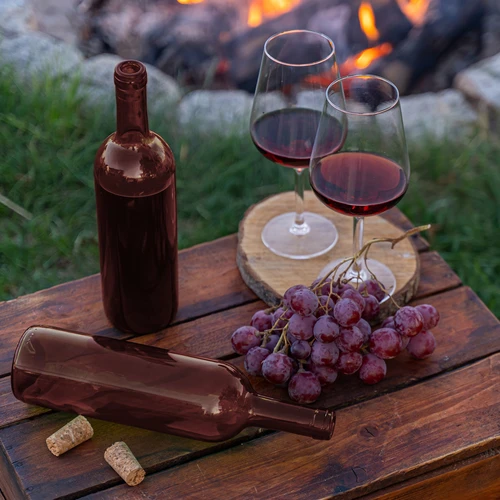 Vyno butelis 750 ml rudas - pakuotė 8 vnt. - 7