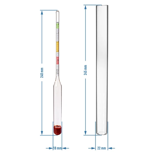 Vyno matuoklis (cukromatis) - cukraus koncentracijos matavimas - 5