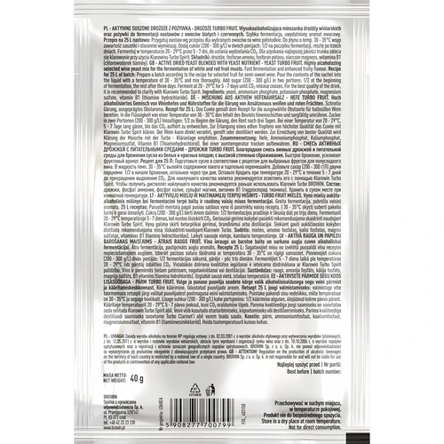 Vyno mielės Turbo Fruit 5-7 dienų - 3