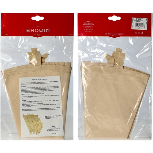 Vynuogių misos filtravimo maišas - kūginis - 7 L - 2