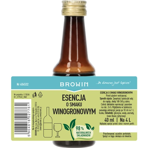 Vynuogių skonio esencija, 40 ml - 4