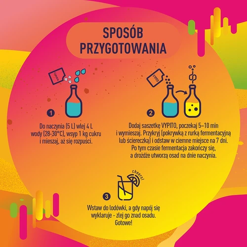 VYPITO 12 %, pakelis 18 kokteilių – Multitropic, 126 g - 5