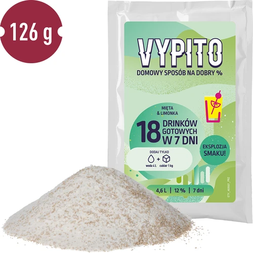 VYPITO 12%, saszetka na 18 drinków – Mięta-Limonka, 126g - 3