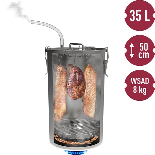 Wędzarnia domowa w garnku, 35 L, na kuchenkę gazową - 6