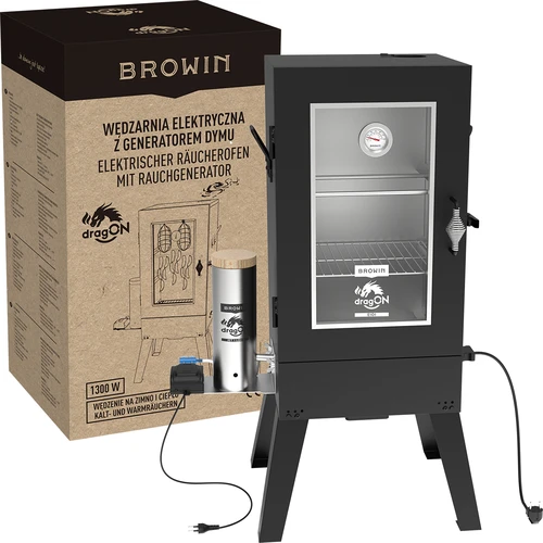 Wędzarnia elektryczna dragON E101 z generatorem dymu, 70 L - 11
