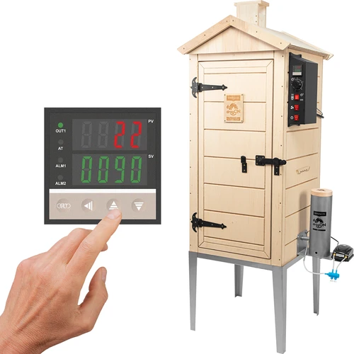 Wędzarnia elektryczna dragON PLYWOOD NATURE 100E  z elektrycznym modułem grzejnym i sterownikiem