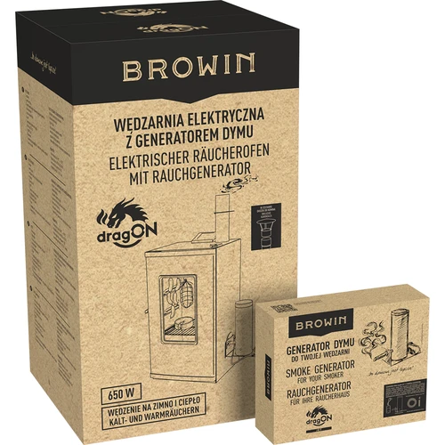 Wędzarnia elektryczna - dragON z generatorem dymu, cyfrowa 65 L - 35
