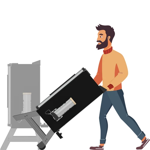 Wędzarnia elektryczna dragON z podstawą mobilną i płynem do czyszczenia - 34