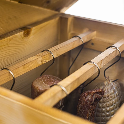 Wędzarnia ogrodowa drewniana 200 L – dragON Wood 100E z elektrycznym modułem grzejnym i sterownikiem - 16