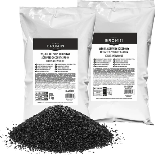 Węgiel aktywny kokosowy 1 kg x 2 - zestaw
