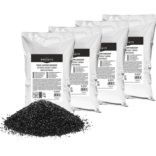 Węgiel aktywny kokosowy 1 kg x 4 - zestaw