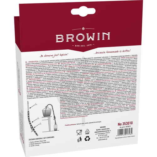 Wężyk do obciągu wina z zaciskiem - 3