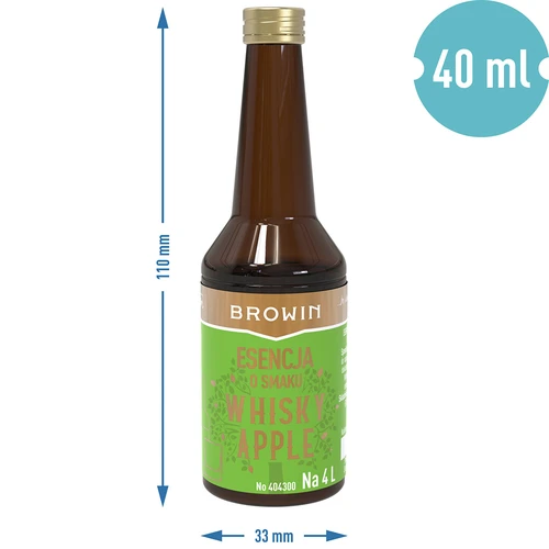 Whisky Apple skonio esencija - 40 ml, skirta 4 l - 7
