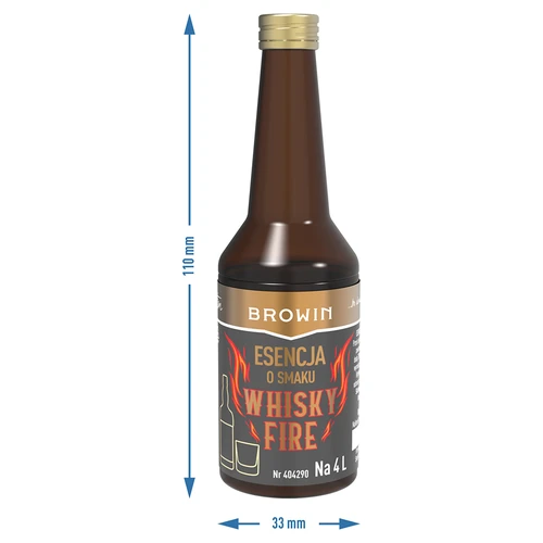 Whisky Fire skonio esencija, skirta 4 l, 40 ml - 7
