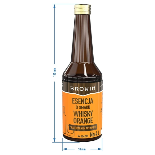 Whisky Orange skonio esencija, skirta 4 L - 40 ml - 8