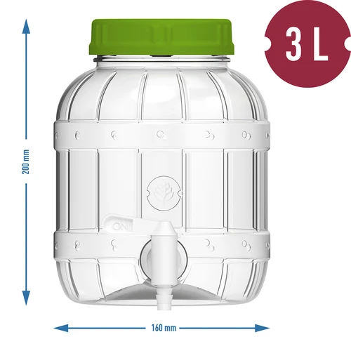 Wielofunkcyjny słoik z kranikiem 3L - 6
