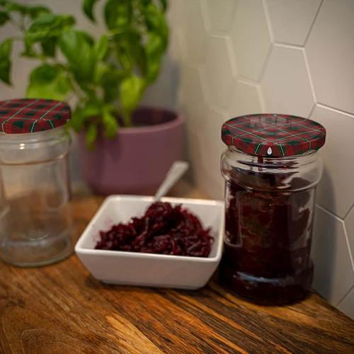 Zakrętka fi66 szkocka kratka mix, 10szt. - 8