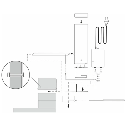 Zestaw dragON do wędzarni - moduły elektryczne ze sterownikiem cyfrowym i generator dymu JET 2 LONG - 10