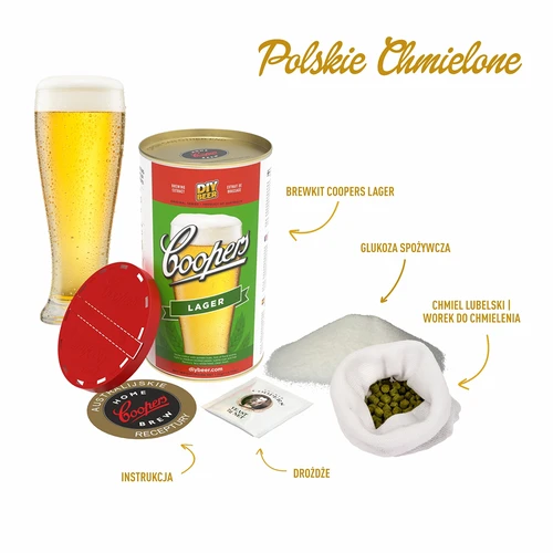 Zestaw na piwo - polskie chmielone, 20 L - 2