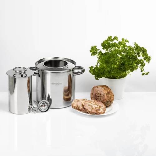 Zestaw z płaszczem wodnym-szynkowar 1,5 kg + garnek - 19