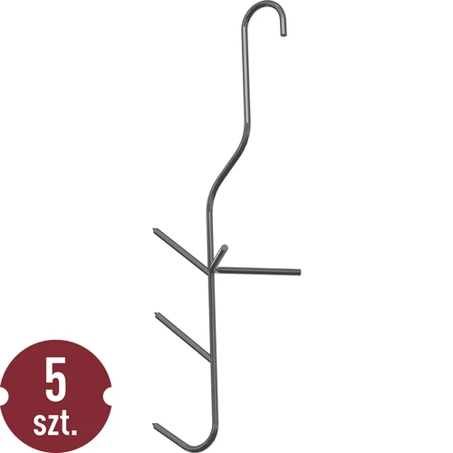 Žuvų rūkymo kabliai - trigubi, 5 vnt.