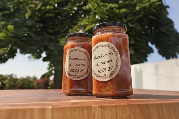 Persikų uogienė su Jamaica Rum esencija