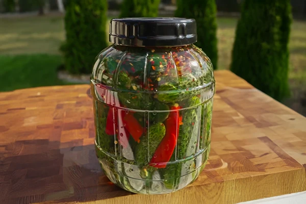 Rauginti agurkai su čili