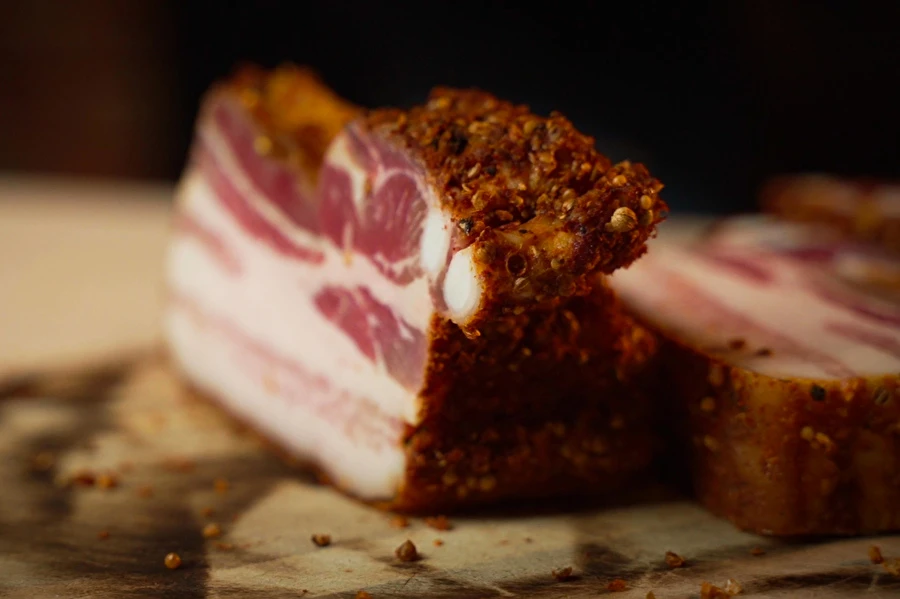 Browin Przepiśnik - Pastrami stiliaus rūkyta šoninė