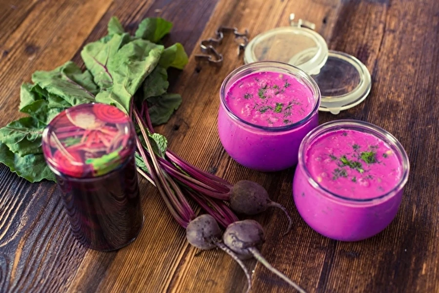 Browin Przepiśnik - Šaltibarščiai su raugintų burokėlių raugu