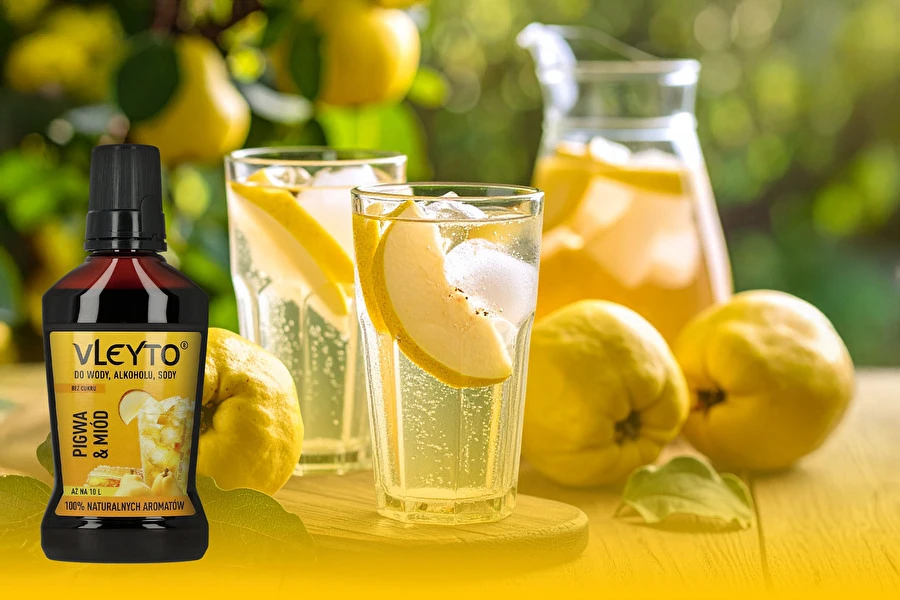 Sparkling Pigwa - orzeźwiający bezalkoholowy drink z nutą miodu i pigwy